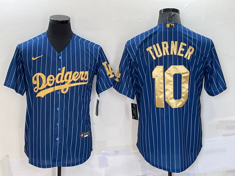Men's Los Angeles Dodgers Justin Turner #10 Blue Jersey
